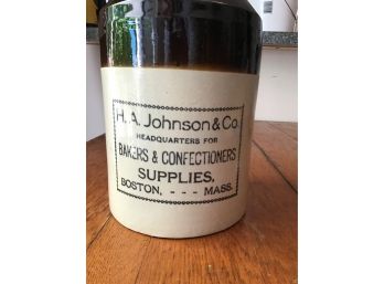 Advertising Jug H A Johnson & Co, Boston MA