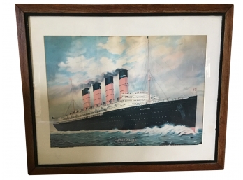 Framed Print Of The Lusitania