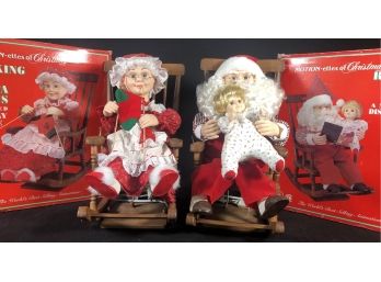 Cute Electronic Motion Mr & Mrs Santa Clause