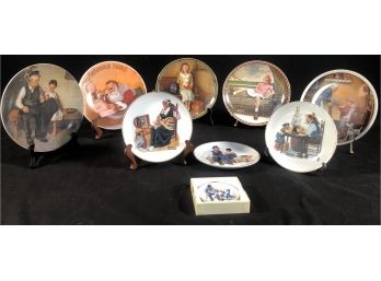 Fine Norman Rockwell Collectors Plate Lot #5