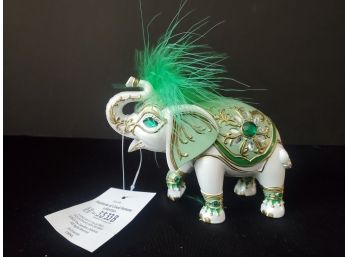 2013 The Hamilton Collection Elephants Of Good Fortune Collection Fortunes Smile Figurine With COA