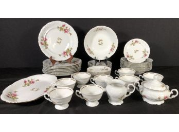 Amazing Royal Kent Collection Poland Bavarian Rose China 45 Piece Set