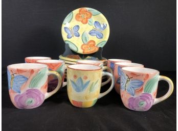 Vibrant Bella Ceramica Dessert Plates And Mugs