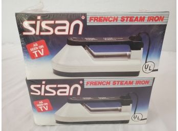 Two New Sealed In The Box Sisan French Steam Irons