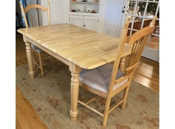 Maple Farm Style Table With Two Chairs