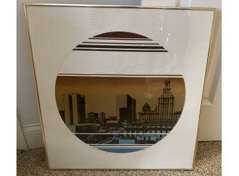 Framed Lithograph Of Hartford Numbered And Signed