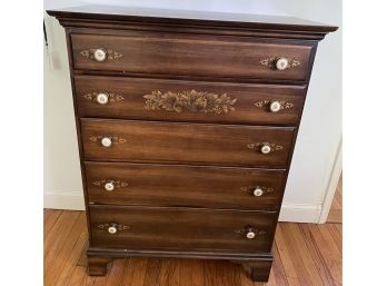 Graduated Five Drawer Hitchcock Chest