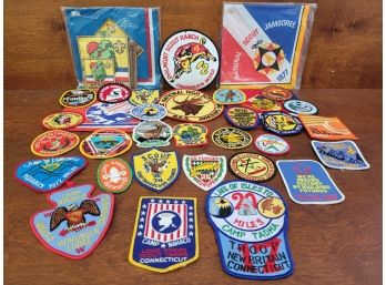 Vintage Boy Scouts Of America Neckercheifs And Patches Lot 2