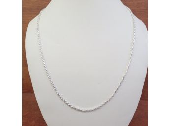 Sterling Silver 24' 2mm Rope Chain