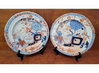 Antique Masons Ironstone 9.5' Plates Lot 3