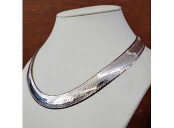 Very Large 13mm Sterling Silver Herringbone 18inch Chain