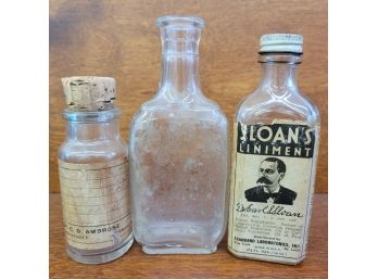 Vintage Empty Medicine Bottles