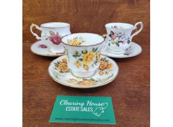 Vintage Elizabethan Teacups And Saucers