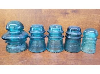 Vintage Locke Victory, Brookfield And Hemingrey Insulators