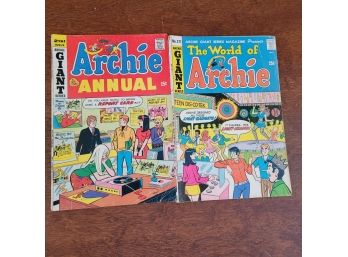 Vintage Archie Series The World Of Archie & Archie Annual 1969-1970