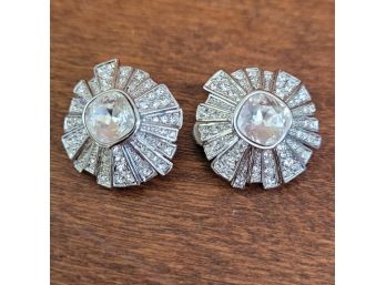 Carolee Lux Costume Jewelry Clip On Earrings