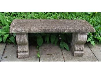 Stone Garden Bench