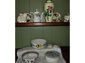 Lot Of Painted Porcelain