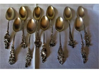 Lot Of 11 Sterling Demitasse Spoons