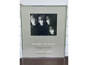 SIGNED ROBERT FREEMAN BEATLES GALLERY POSTER