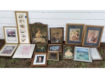 VICTORIAN AND CONTEMPORARY PRINT LOT