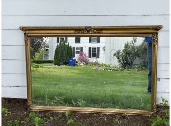 FABULOUS GILT VICTORIAN OVER MANTLE MIRROR