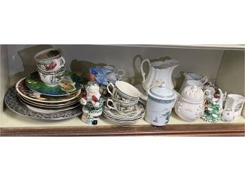 LARGE LOT OF COLLECTOR PLATES AND MISC PORCELAINS