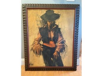 HUGE 1950s Keith Lee Gaucho Print  (Female) Lot 2 Of 2