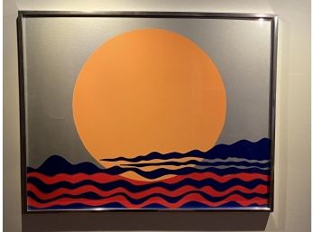 1977 Signed Metallic Sunset Print