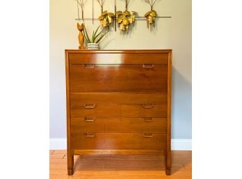 1955-1966 John Stuart Janus Walnut Tall Dresser