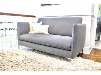 CB2 Flatiron Grey Sofa