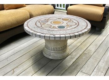 Outdoor Mosaic Tile Coffee Table