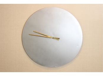 Satisfactory Abstract Metal Wall Clock