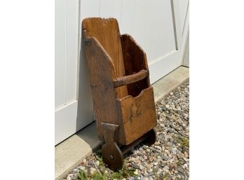 Antique Primitive Wooden Holder