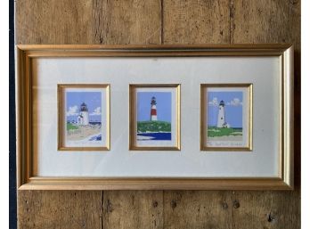 Eric Holch Signed & Numbered Nantucket Lighthouses Serigraph Prints