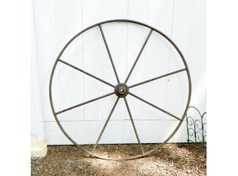 Rustic Antique Cast Iron Wagon Wheel