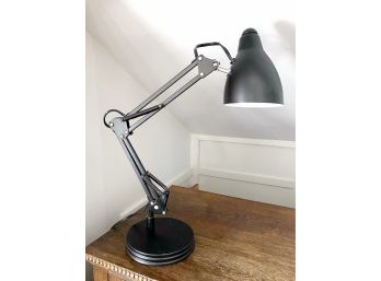 Mid-Century Inspired Black Metal Adjustable Task Lamp