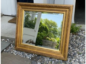 Pretty Vintage Gold Gilt Beveled Accent Mirror