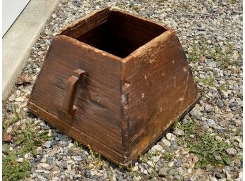 Antique Primitive Grain Bin With Handles