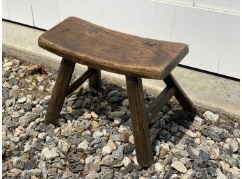 Antique Primitive Wooden Milking Stool