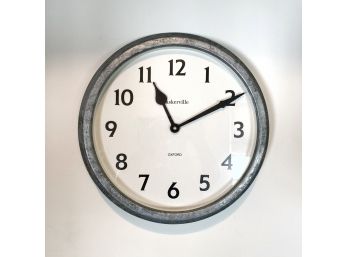 Baskerville Oxford Metallic Finish Kitchen Wall Clock