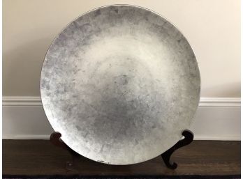 A Silver Toned Vietnamese Large Lacquer Charger