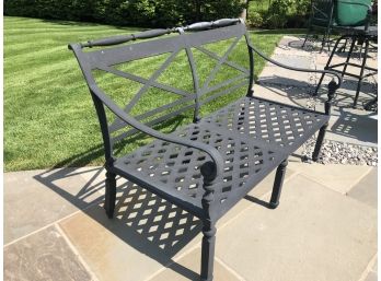 Quality Outdoor Metal Settee *RYE NY PICK UP