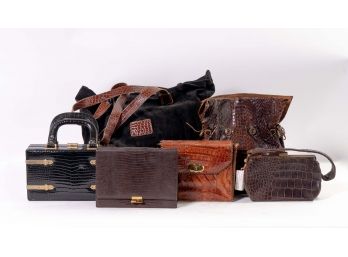 Reptile Leather Handbag Collection