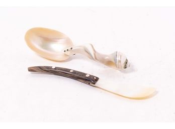 Shell Serving Spoon & Knife