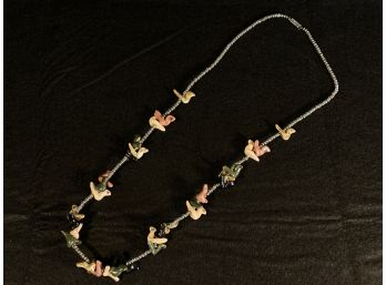 Cute Dove Beaded Necklace