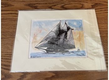 'The Yacht America' Print By Robert Edward Kennedy