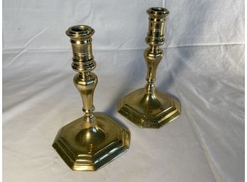 Vintage Brass Candlestick Holders