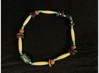 Indian Style Beaded Turquoise Bracelet