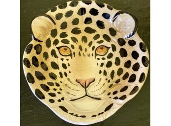 Rare Leopard Bowl - Dish, Made Italy